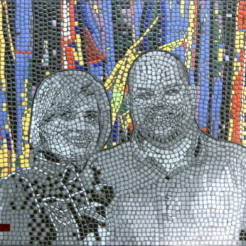 mosaic Portrait of Aaron and Natalie