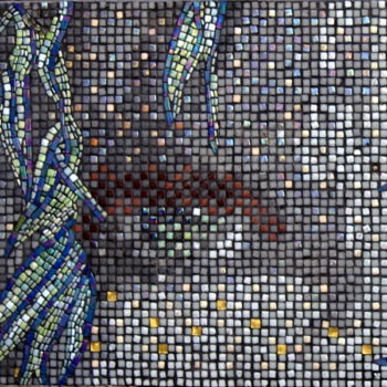 mosaic portrait of the eyes of Lady Carole