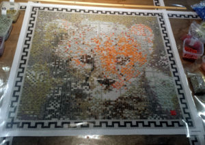 Cheetah cub mosaic after 2 days of work