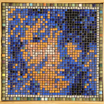 Opus Pixellatum mosaic portrait of Claire