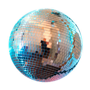 Mirror balls are spherical mosaics made of small square mirror tiles. 
