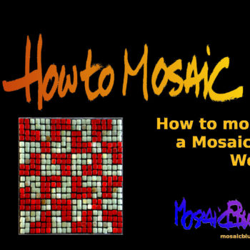 Mounting a mosaic on wood