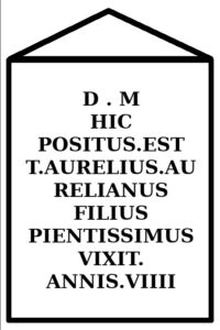 Titus Aurelius Epitaph