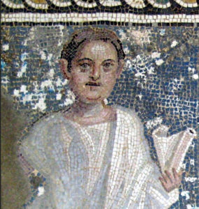 mosaic tombstone portrait of Titus Aurelius Aurelianus