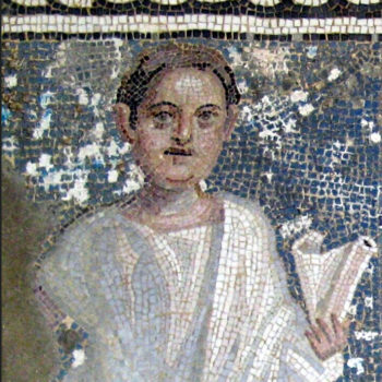 mosaic tombstone portrait of Titus Aurelius Aurelianus