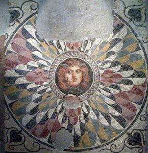 Medusa mosaic, Alexandria, Egypt, 2nd - 3rd century AD