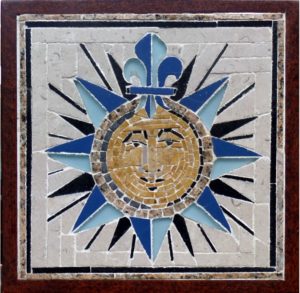 Blue Windrose mosaic