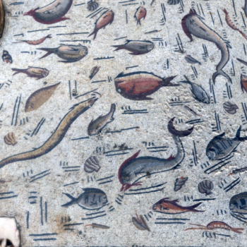 Sea creatyres from the Terramar mosaic in Cantillana