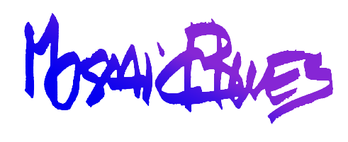 Mosaicblues Cursive Logo