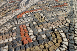 Detail of a floor mosaic, Volubilis, Morocco, 1st - 3rd century AD