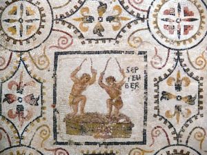 September, mosaic of the months, Sousse, Tunisia