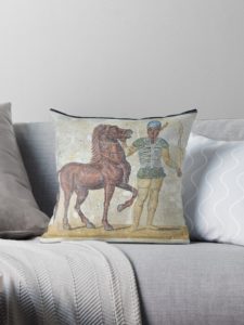 Green Charioteer pillow pilllow on Redbubble