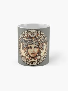 Medusa mug sold on Redbubble