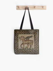 Pegasus mosaic bag from Cordoba sold on Redbubble