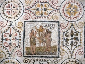 MOnth of March on the Sousse - Tunisia - Mosaic calendar