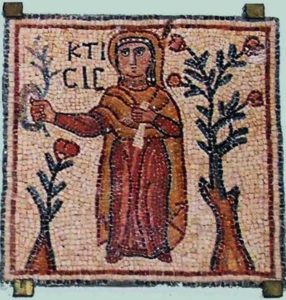 early BYzantine mosaic of Ktisis