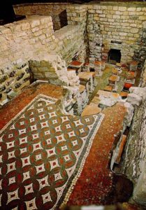 mosaic floor, Chedworth Villa