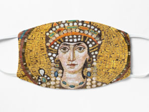 Empress Theodora mosaic portrait facemask