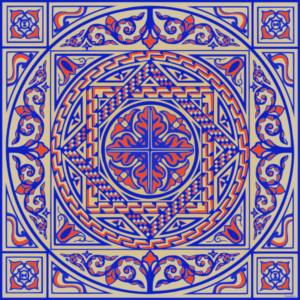 design # 2 inspired by the Wemberham mosaic
