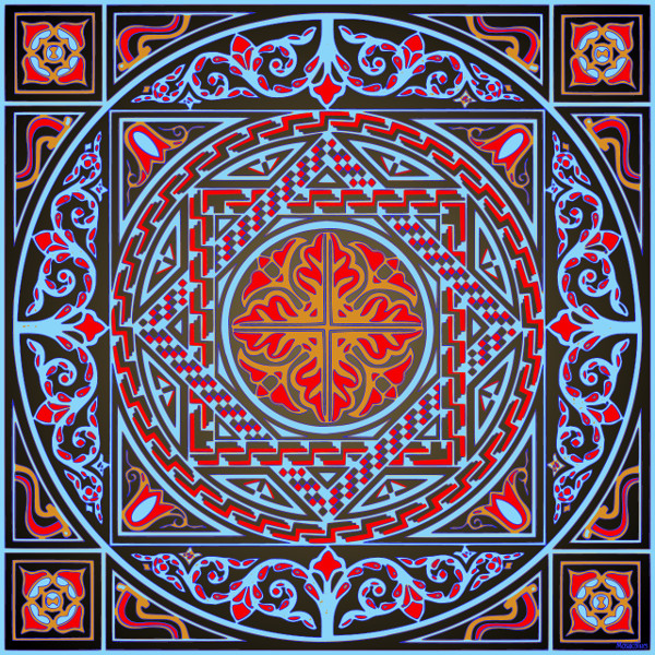Wemberham Roman mosaic, variation #3