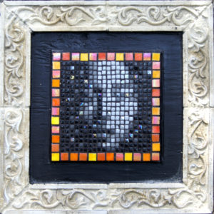 Black and White Asian Face mosaic