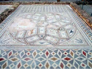 Medusa mosaic - house of the Planetarium, Italica.Spain