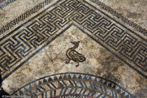 Cornmer of the man Atrium mosaic, Uzes, ancient Ucetia, France