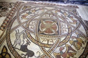 10th century mosaic style very similar to the one of the late empire style