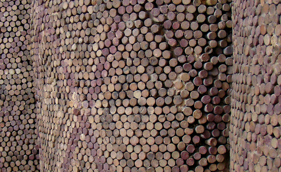 Close up of cone mosaic_Uruk, Mesopotamia