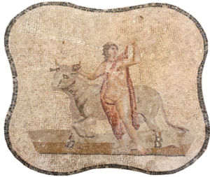 The Abduction of Europa, Roman mosaic, Palacio Lebrija, Sevilla, Spain
