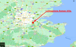 Location of the lullingstone roman villa in Southeastern England