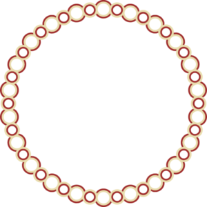 a complete circular border designe after the partial border of the Lullingstone Europa mosaic