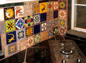 Mexican tiles backsplash to illustrate the Redfin blog