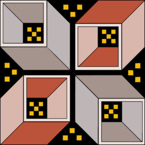 Elemetary geometric mosaic pattern # 3