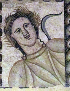 mosaic portrait of the Summer season from Complutum, Spain
