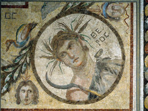 mosaic portrait of Summer from Jerash in Jordan