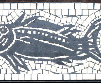 big fish mosaic by frederic lecut