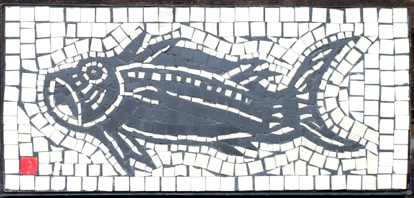 big fish mosaic by frederic lecut