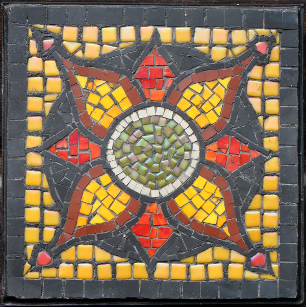 Gallo Roman medallion mosaic, complete