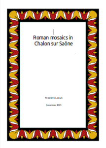 Roman mosaics in Chalon sur Saone_Cover Page