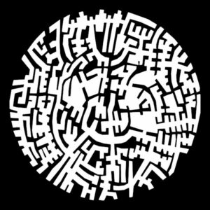 Black and White Labyrinth model.