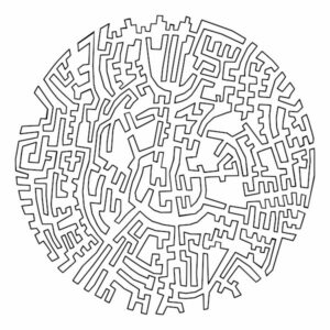 Labyrinth mosaic model, 2025 project